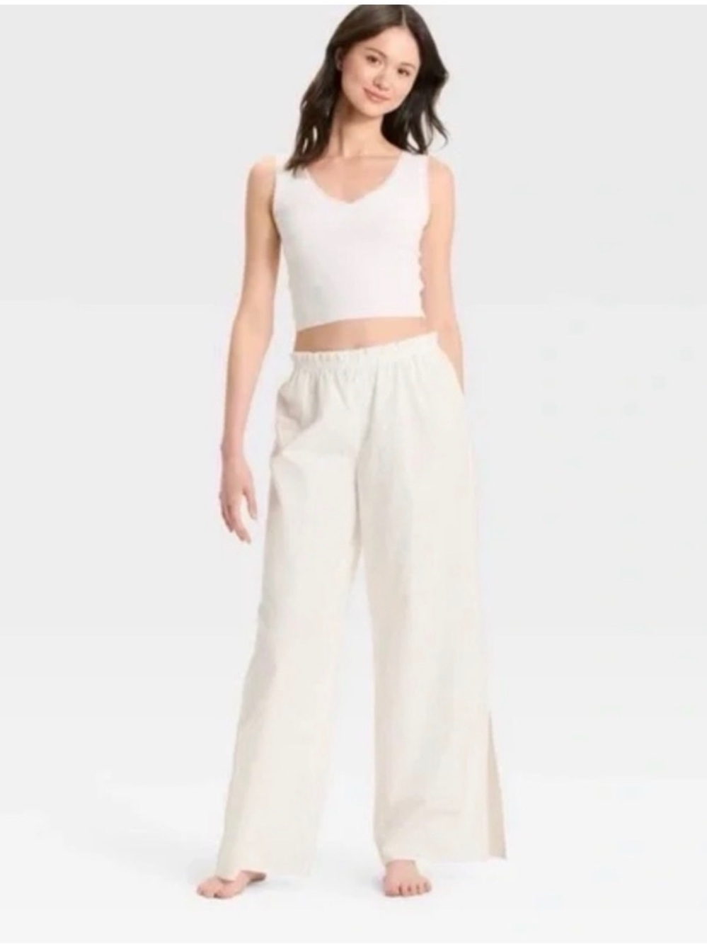 Cottagecore Colsie White Eyelet Lounge Pants